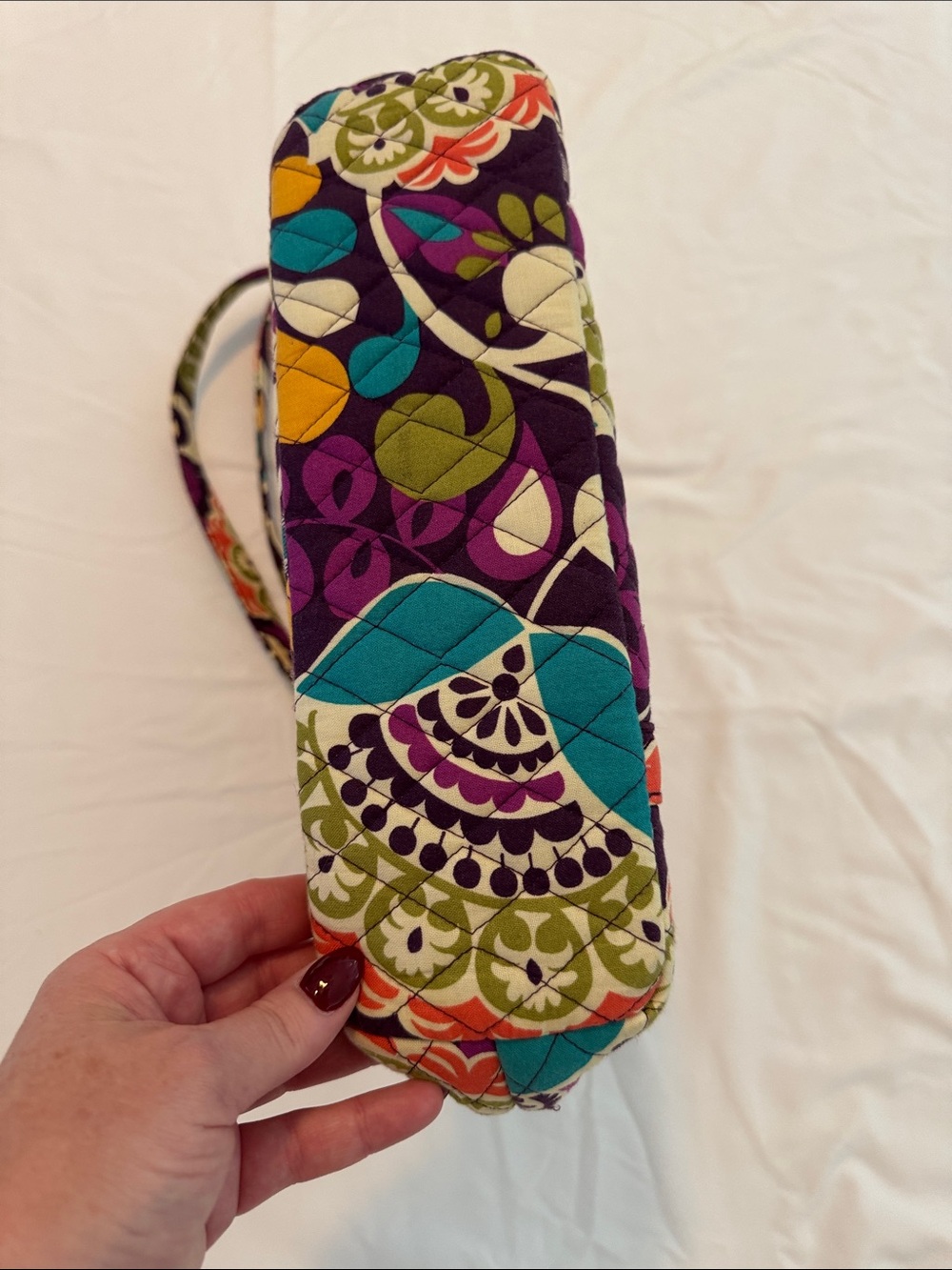 Vera Bradley Purple Multi Quilted Floral Tote - Picture 6 of 11